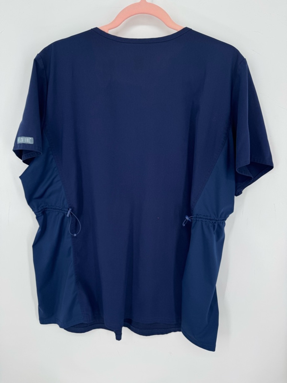 Med Couture Women's Adjustable Maternity Navy Scrub Top Size XL - Picture 2 of 10